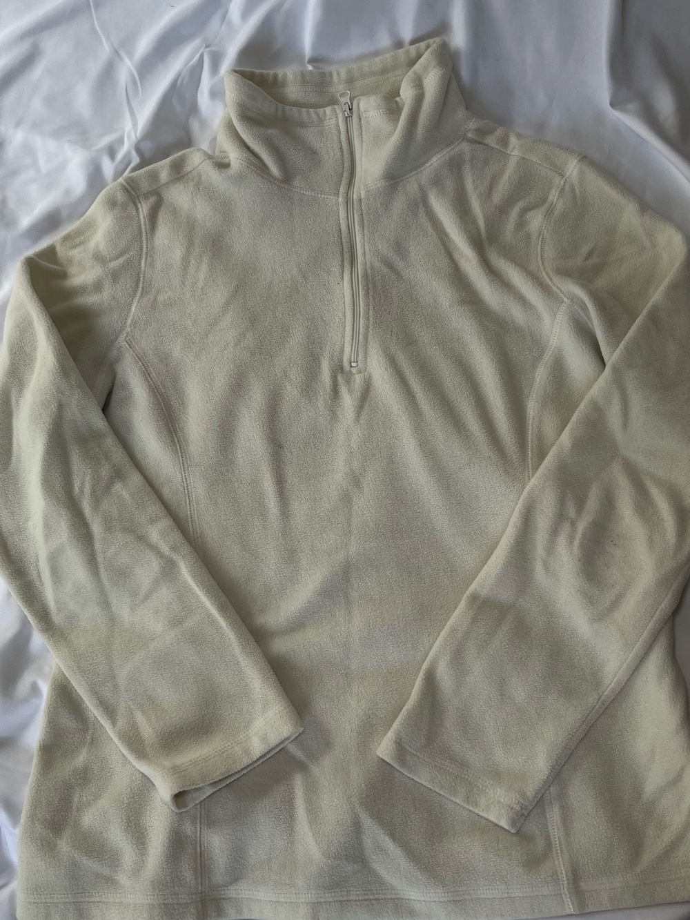 Old Navy Cream Half-Zip Fleece Pullover